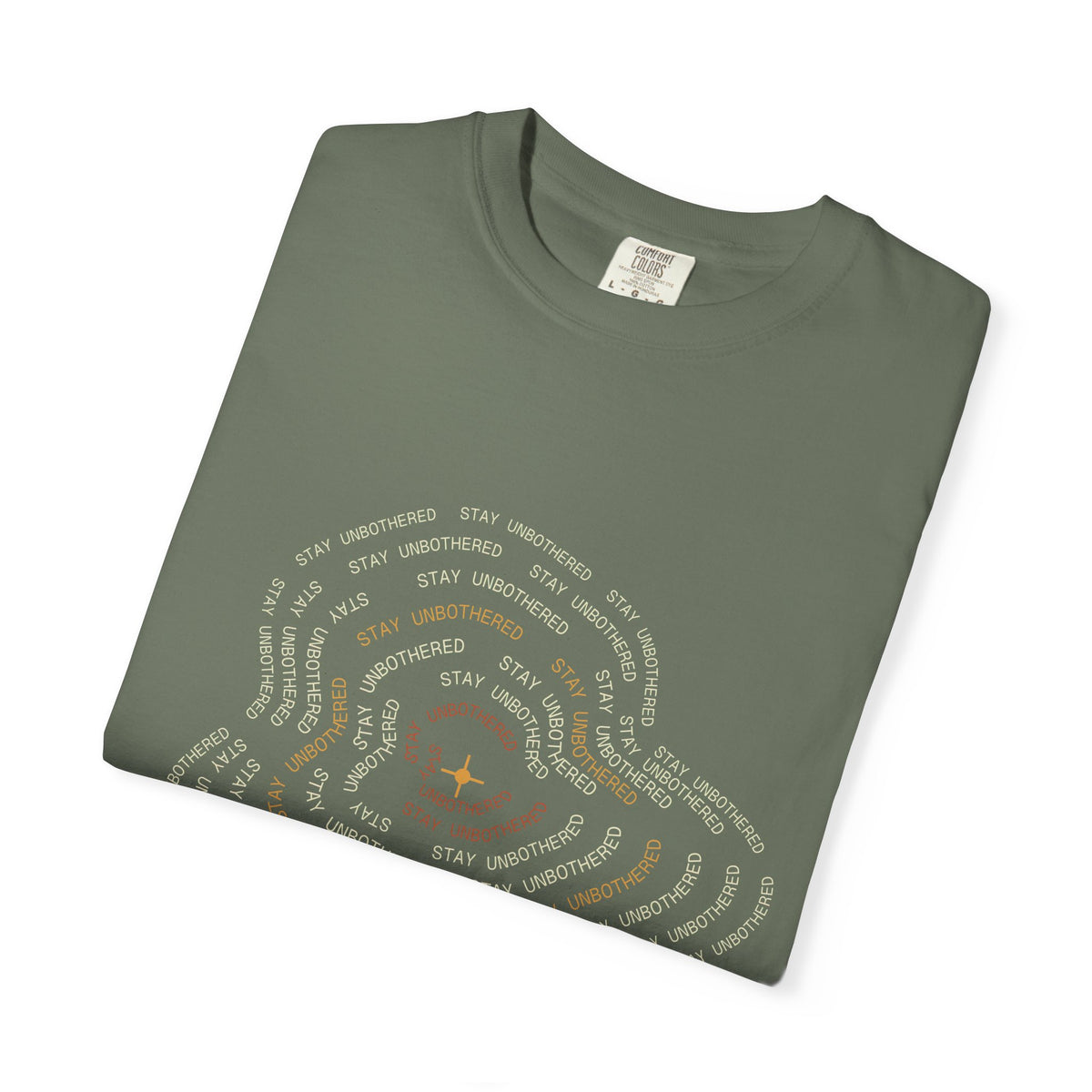 Stay Unbothered Topographic Map Tee — Comfort Colors Heavyweight Shirt
