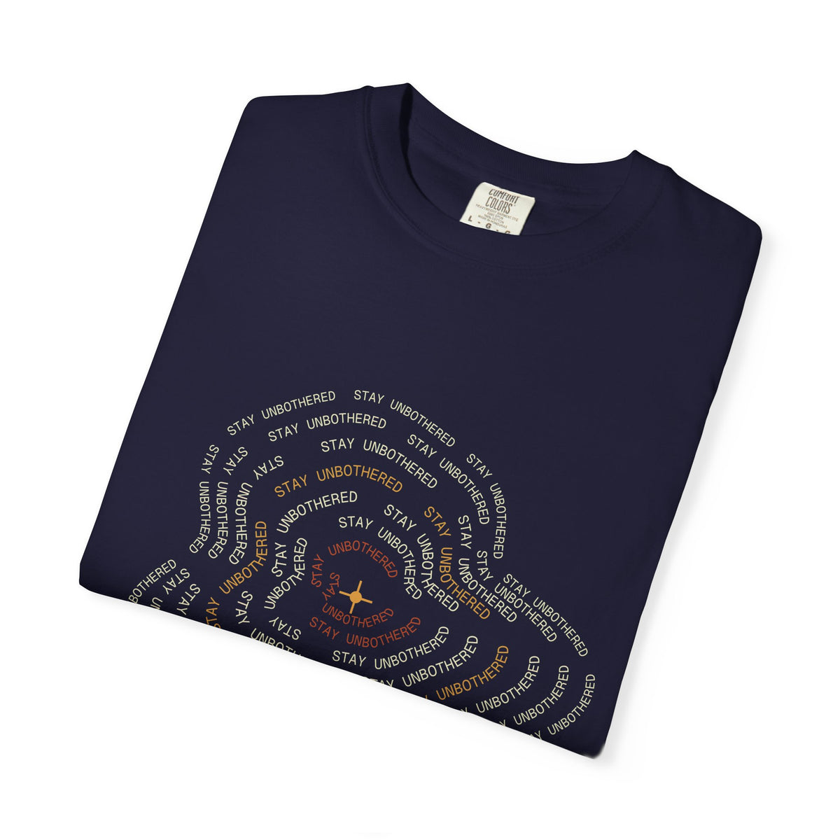 Stay Unbothered Topographic Map Tee — Comfort Colors Heavyweight Shirt