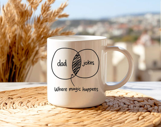 Dad Jokes Diagram Funny Gift Coffee Mug